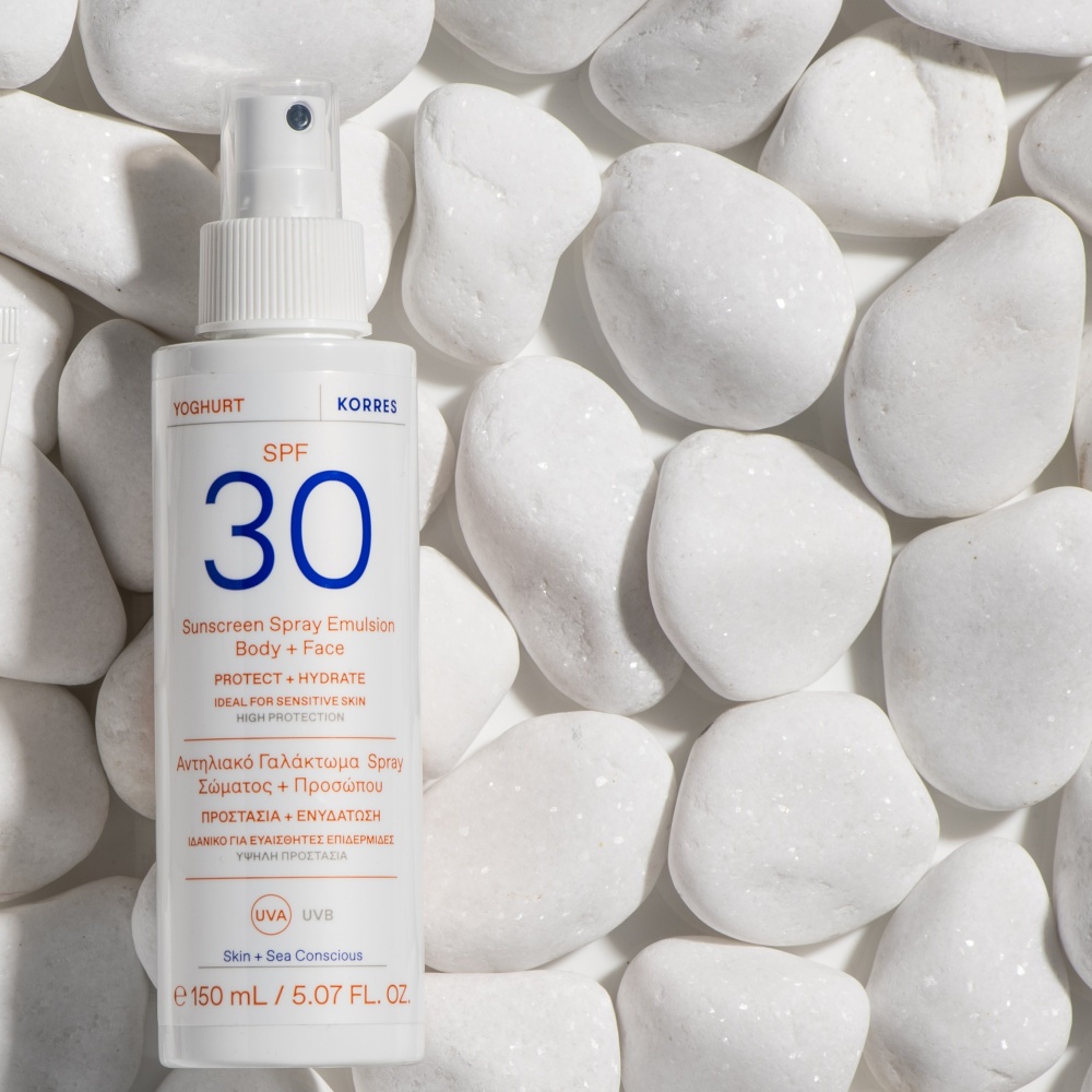 Korres Yoghurt Face and Body Suncream Emulsion Spray SFP30 150ml