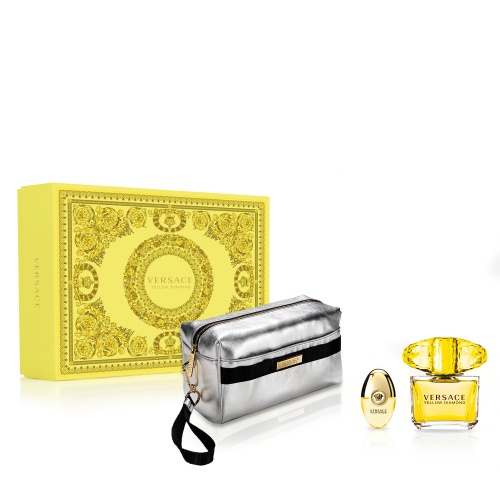 versace yellow diamond set with bag