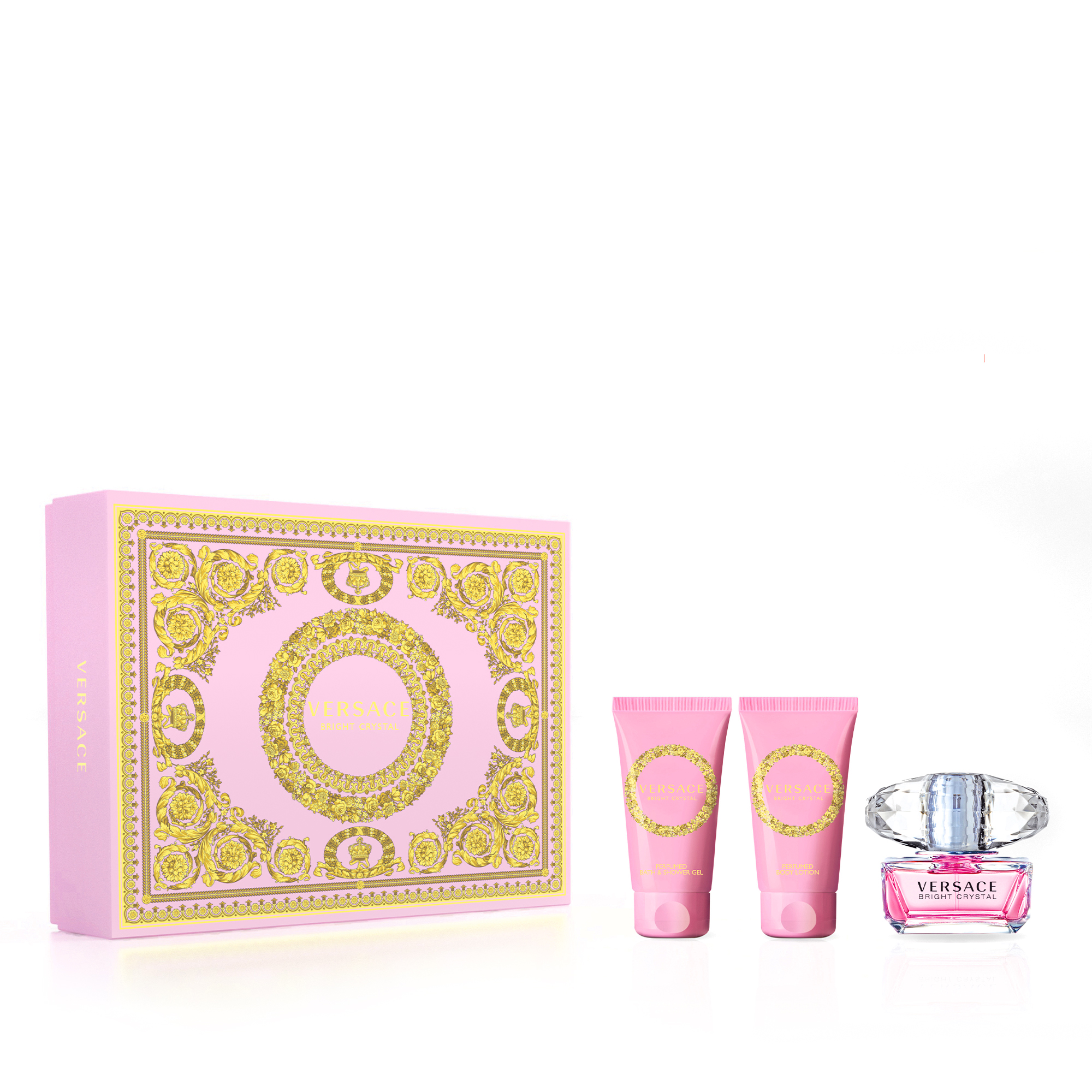 Versace Bright Crystal EDT 50ml Gift Set 2020 - thefragrancecounter.co.uk