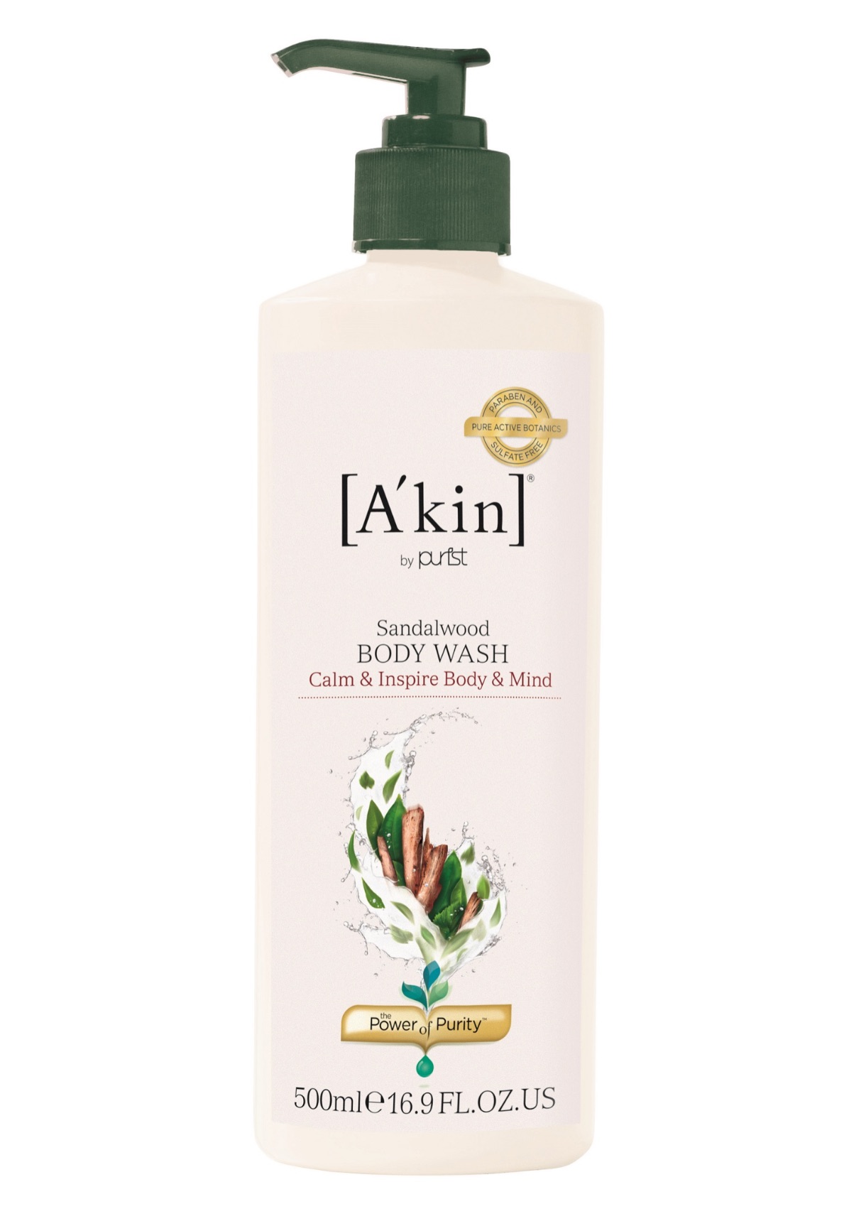 A'kin Sandalwood Body Wash 500ml