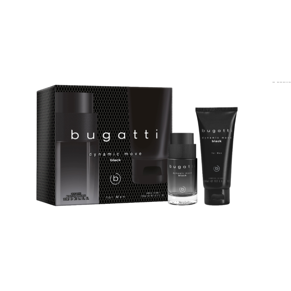 Bugatti Dynamic Move Black Gift Set 100ml