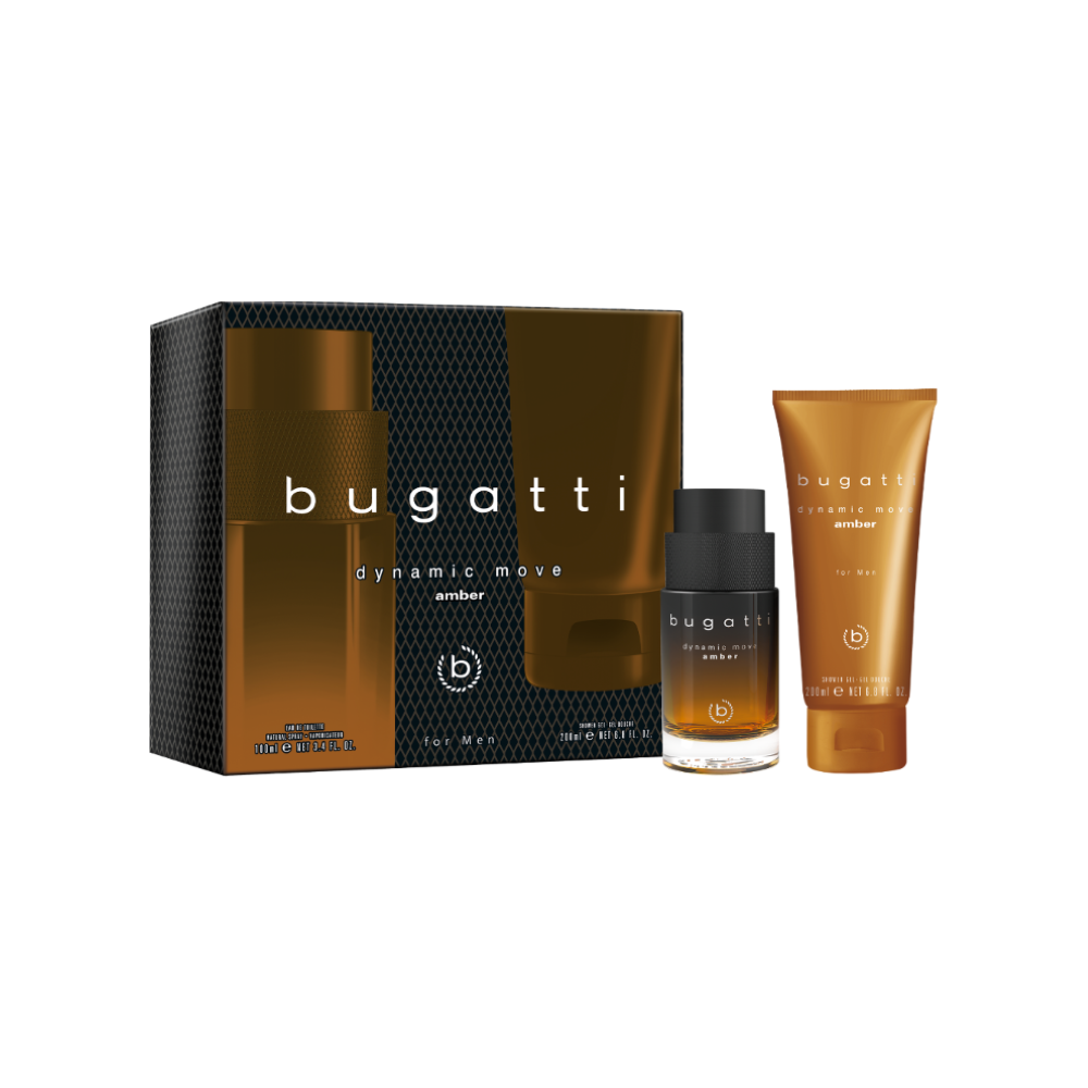 Bugatti Dynamic Move Amber Gift Set 100ml