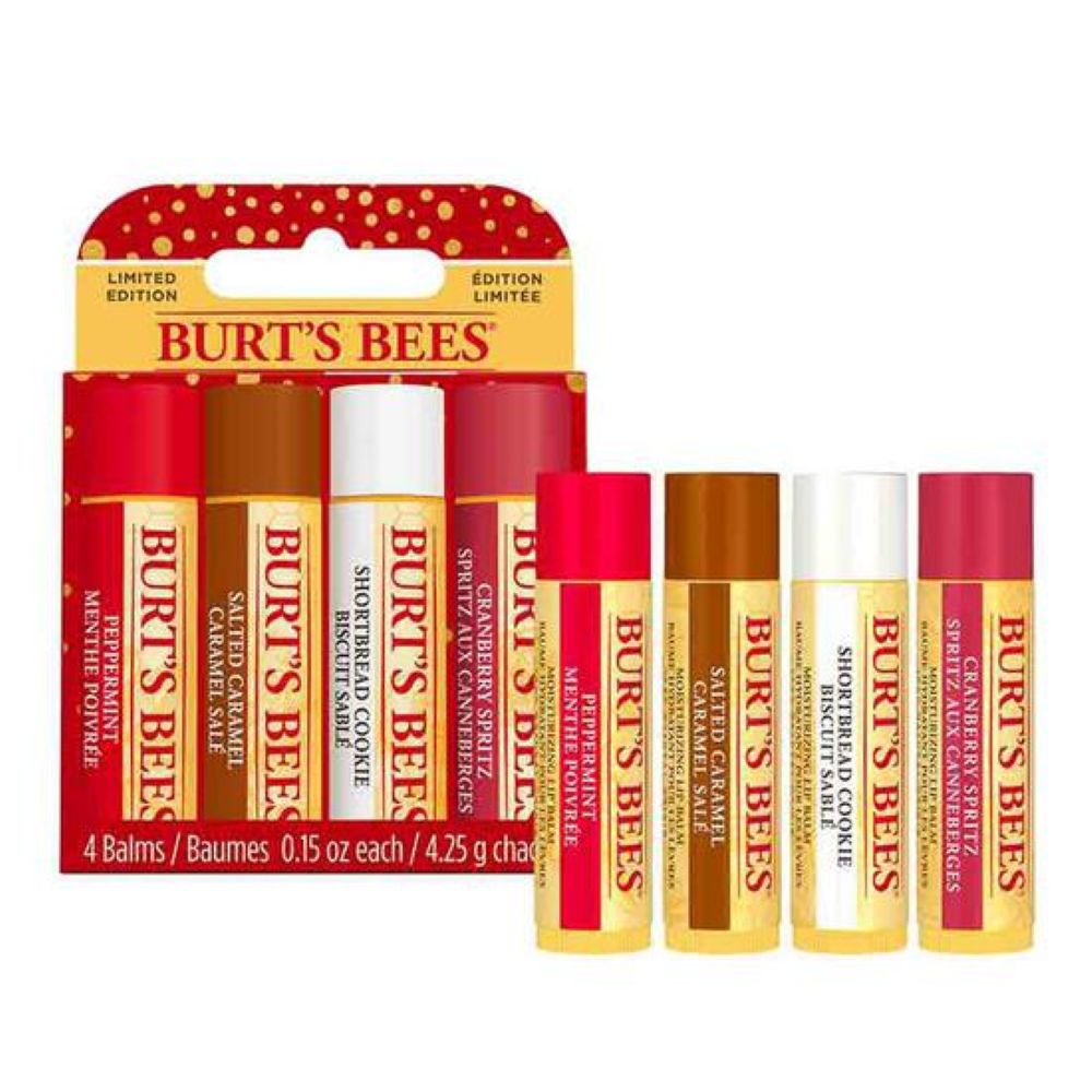 Burt's Bees Festive Lip Balm Gift Set (4 x 4.25g)