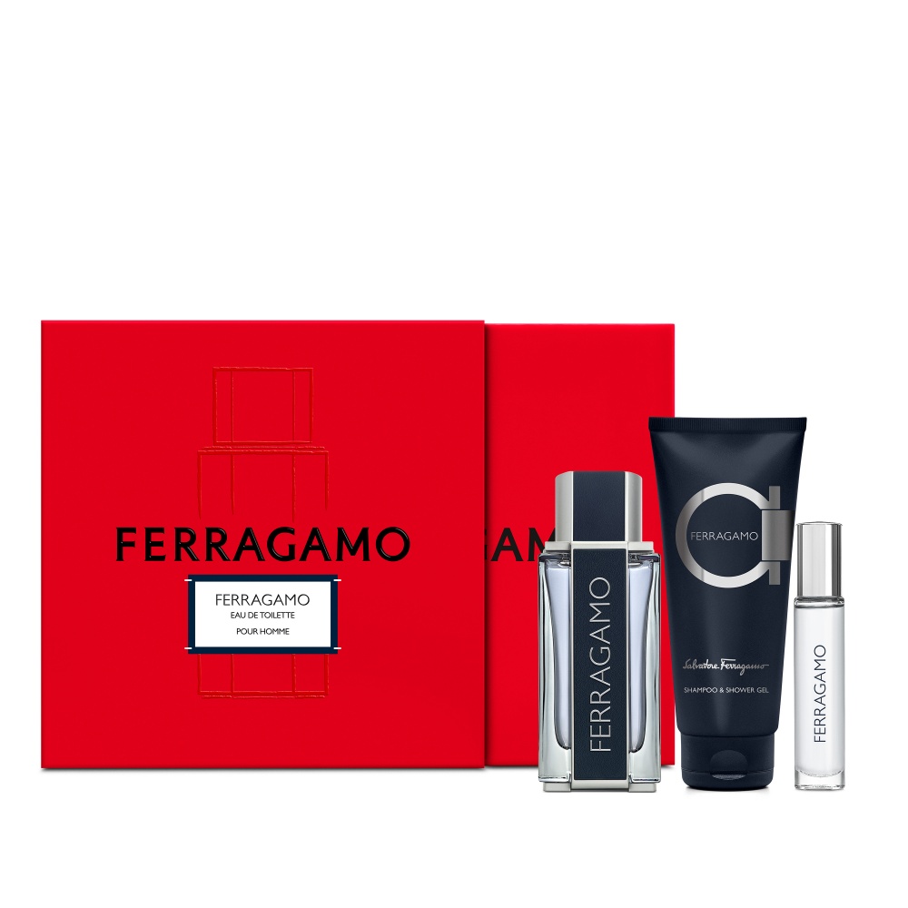 Ferragamo Man EDT 100ml Gift Set - thefragrancecounter.co.uk