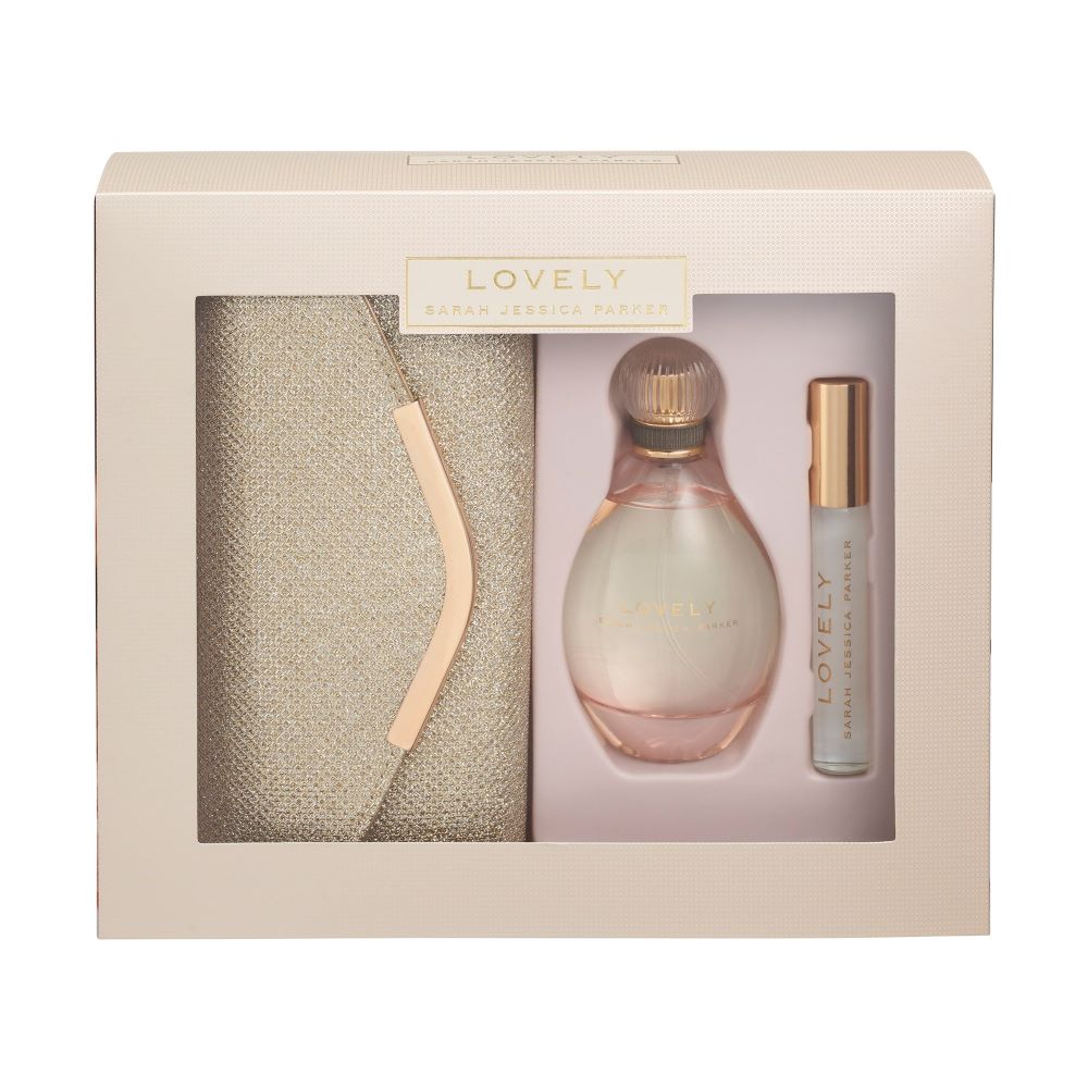 Sarah Jessica Parker Lovely Gift Set 100ml with gold clutch bag