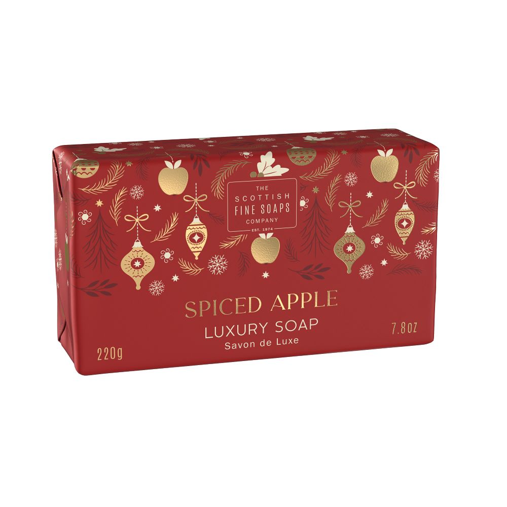 Scottish Fine Soaps Red Spiced Apple Soap 220g