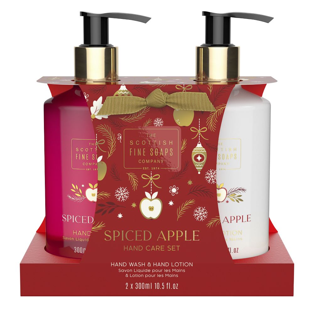 Scottish Fine Soaps Spiced Apple Hand Care Set 2x300ml