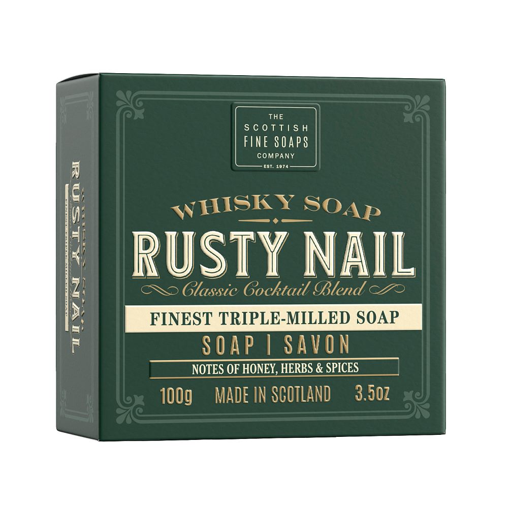 Scottish Fine Soaps Rusty Nail Soap In a Carton 100g