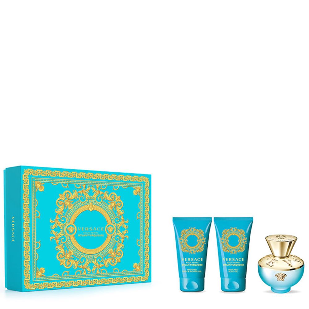 Versace Dylan Turquoise EDT 50ml Gift Set - thefragrancecounter.co.uk