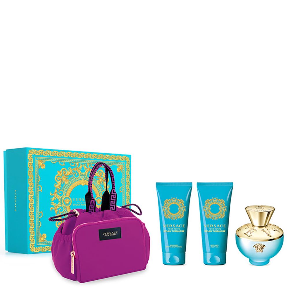 Versace Dylan Turquoise EDT 100ml Gift Set - thefragrancecounter.co.uk